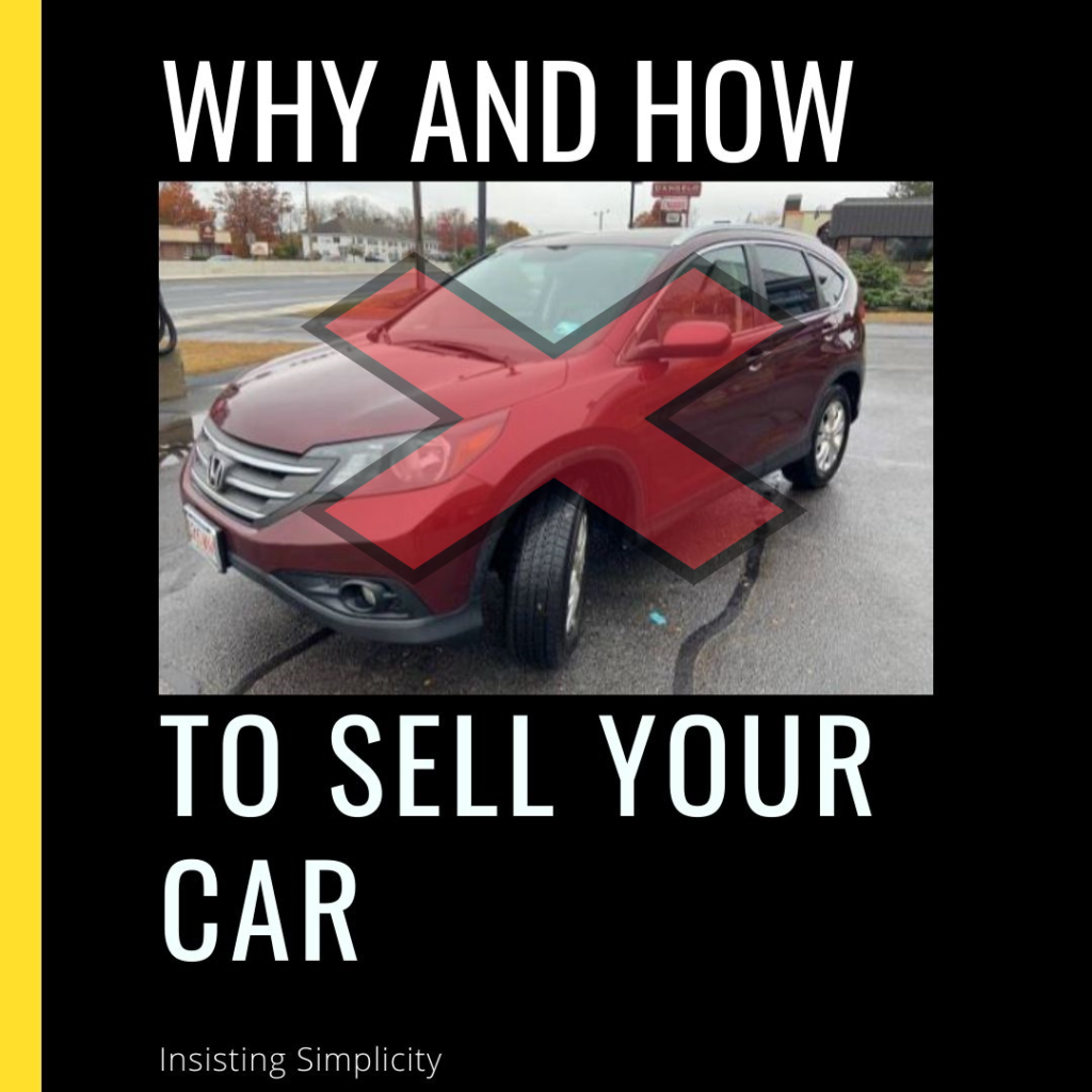 why and how to sell your car